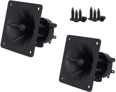 2 Pack Component Square Tweeter 3.25'' x 3.25'' Piezo Horn Element DJ Speaker L...