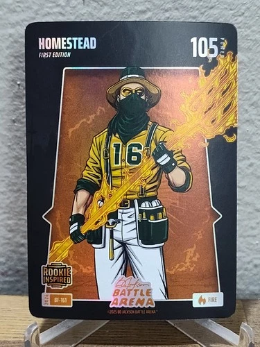 2026 Bo Jackson Battle Arena `HOMESTEAD` NICK KURTZ #BF-161 RC Fire Battlefoil