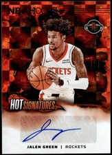 2024-25 Hoops #HS-JGR Jalen Green Hot Signatures Red #/25 Auto E1
