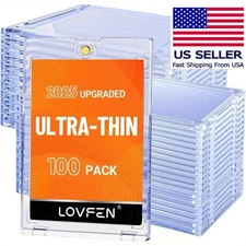 5/10/15/25/50 Pack Magnetic Card Holder For 35pt 3"x4" Trading Sports Protectors