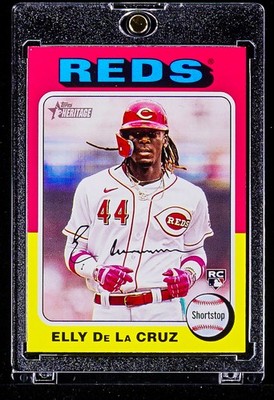 Elly De La Cruz RARE 1975 RETRO THROWBACK INVESTMENT ROOKIE CARD Reds SP