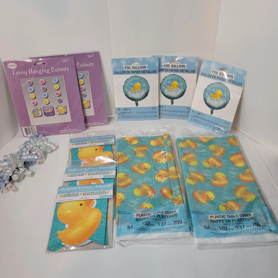 ✨Lote de suministros de fiesta de patito de goma para baby shower 11 paquetes 16 artículos Foto 2 de 4