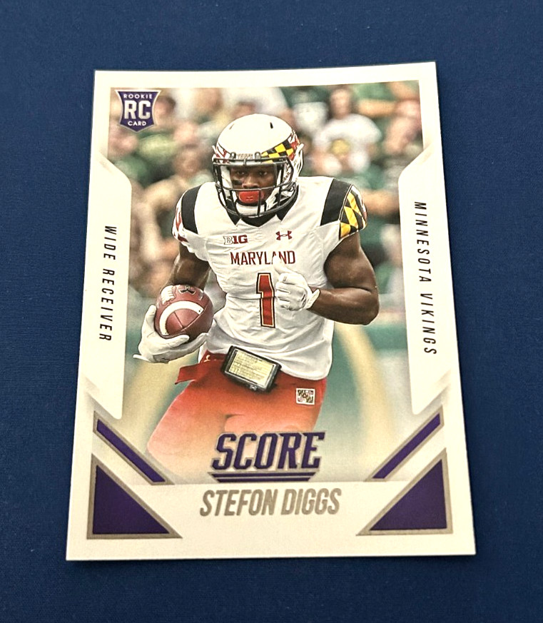 2015 Score Football Stefon Diggs Rookie Card #415 Set Break NM