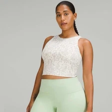 Lululemon Align High-Neck Tank Top Cheetah Camo White Multi Women’s Size 2