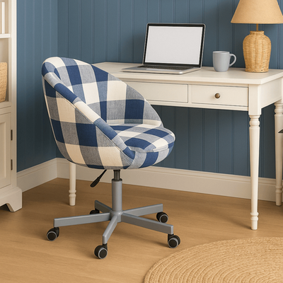 Navy Blue Buffalo Check Plaid Slipcover, Compatible with IKEA