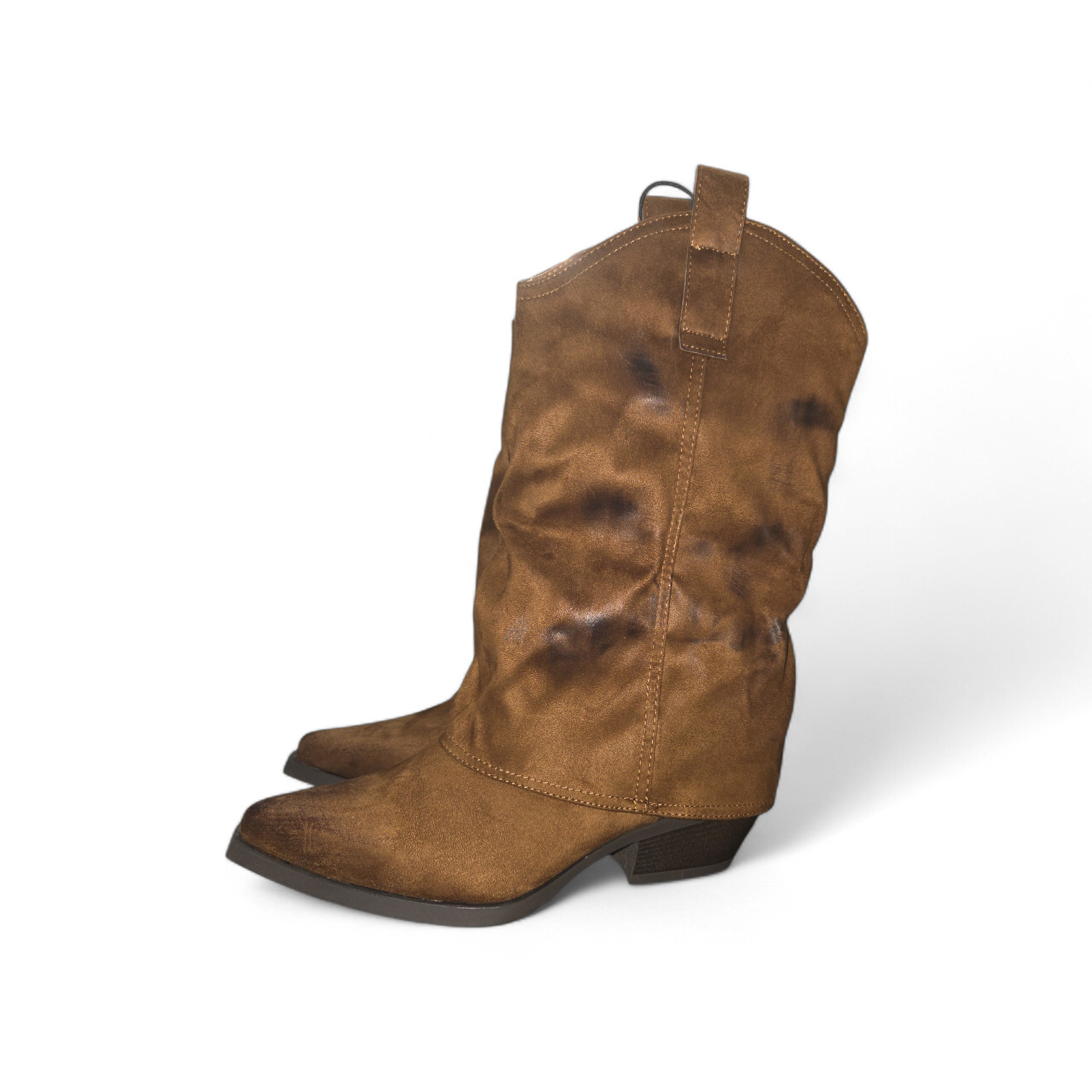POP NICONA DK BROWN WESTERN  BOOTS WOMENS SIZE 8.5 MEDIUM