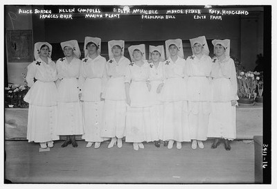 Red Cross Volunteers 1910s Alice Borden Helen Campbell Edith McHieble