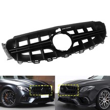 SCHWARZ GL&Auml;NZEND Grill K&uuml;hlergrill F&uuml;r Mercedes E-Klasse Coupe C238 T-Model S213