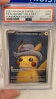 Pokémon Pikachu Grey Felt Hat Van Gogh PSA 9 2023 promo