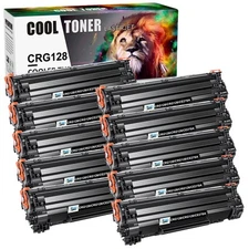 10Pack 128 Toner Cartridge For Canon 128 ImageClass D530 D550 MF4770n MF4880dw