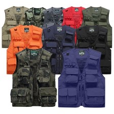 Gilet Uomo da Pescatore e Outdoor | Safari, Funzionale, da Lavoro, Senza Maniche
