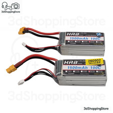 HRB 1500mAh 100C 18.5V 5S LiPo Akku XT60 Lipo Batterie 2 Stück FPV RC Modellbau
