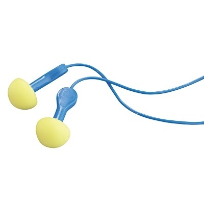 E-A-R  Express  Pod Plugs  Earplug, Polyurethane, Yellow/Blue, Corded 3M 