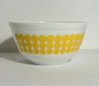 Pyrex Yellow Polka Dot # 402 Mixing/Nesting Bowl. Shiny, No Chips or Cracks.