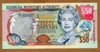 BERMUDA - 50 DOLLARS - 24.5.2000  - LOW SERIAL# D/1 000457 - P52a - UNCIRCULATED