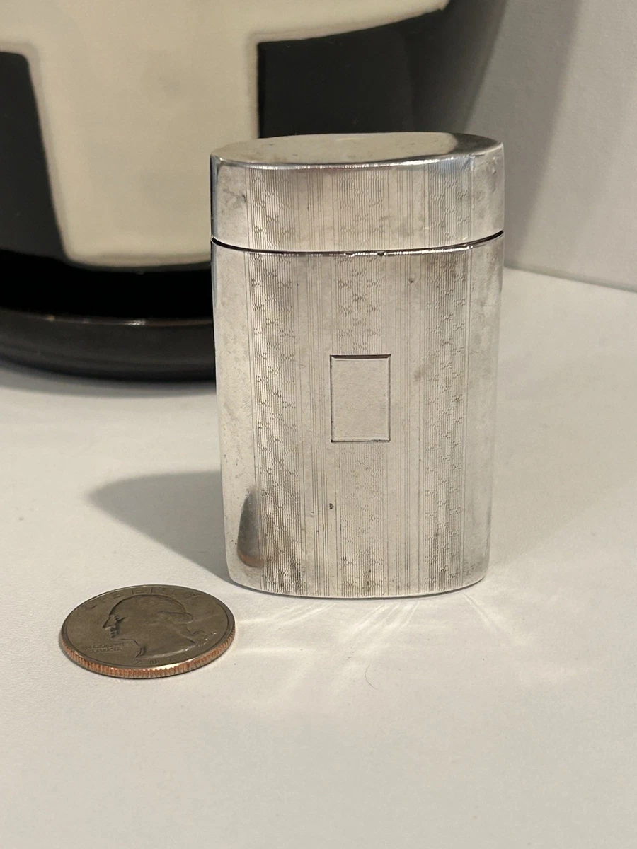 Sterling Silver Match Holder In Antique Us Sterling Silver