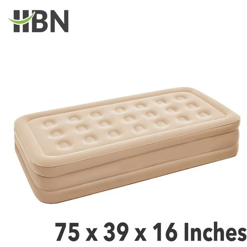 HBN Twin Air Mattress, Air Mattress with Built in Pump, Inflatable Air Mattress