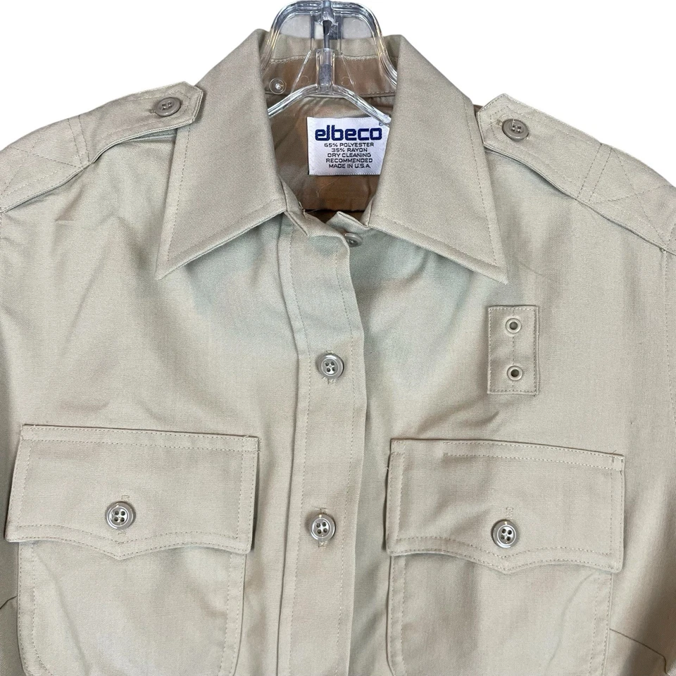 NUEVO NUEVO SIN ETIQUETAS Camisa Uniforme Elbeco Duty Plus Mujer 36 Manga Corta Hecha en EE. UU. Patrulla Foto 3 de 4