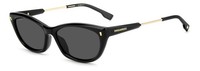 Dsquared2 Sonnenbrillen D2 0209/G/S 807/IR Schwarz Grau Damen