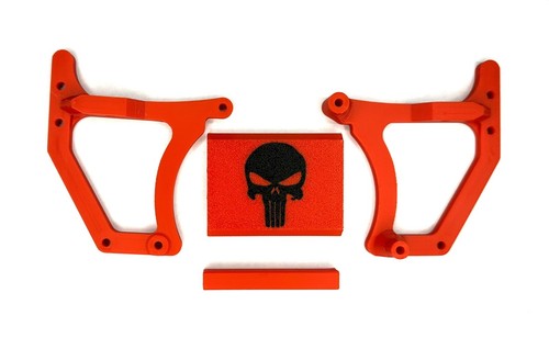 PUNISHER BUMPER/SERVO MOUNT IMPROVED DESIGN! FITS TAMIYA CLODBUSTER BULLHEAD - Picture 4 of 6