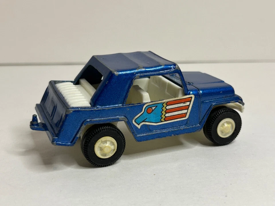 Juguete Tootsietoy Vintage Die Cast "Jeepster" Azul Vintage America Eagle Foto 2 de 4