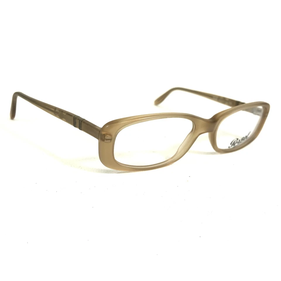 Monturas de gafas Persol 2557-V 186S arena transparente dorado marrón rectangulares 50-17-135 Foto 3 de 4