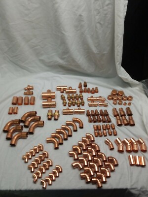 New Copper Fittings - assorted lot of 1/2'', 3/4'', 1'' and 1 1/2''