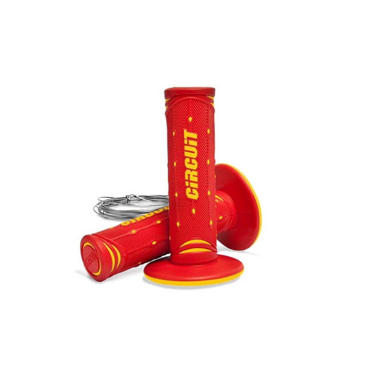 Circuit Equipment Manopole Moto JUPITER colore Rosso-Giallo MA042-256