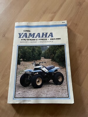 JE DAY CLYMER YAMAHA YTM200 & YTM225 Workshop Manual M394. 1983-1986 (110 B3)