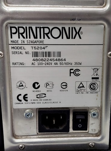 PRINTRONIX T5000R/T5204R THERMAL BARCODE PRINTER - Picture 9 of 10