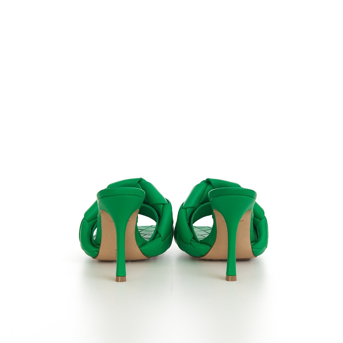 BOTTEGA VENETA 1500$ Lido Sandals Mules - High Heel, Grass Green