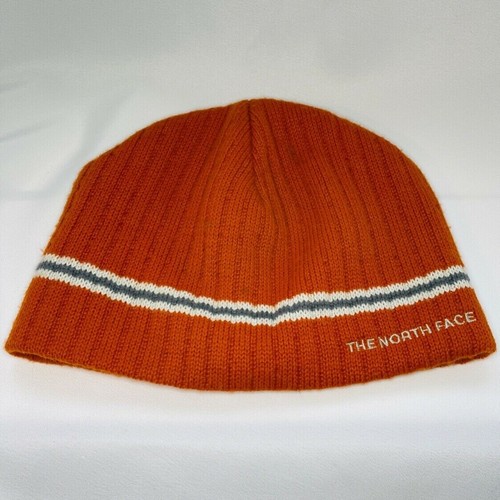 The North Face Beanie Orange w/Gray 