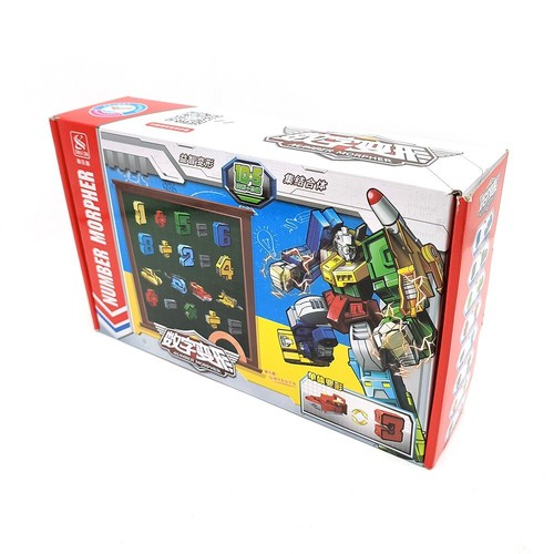 10 Numbers & 5 Symbols Puzzle Transformable Robot Action Figure Model Kids Toy - Picture 12 of 12