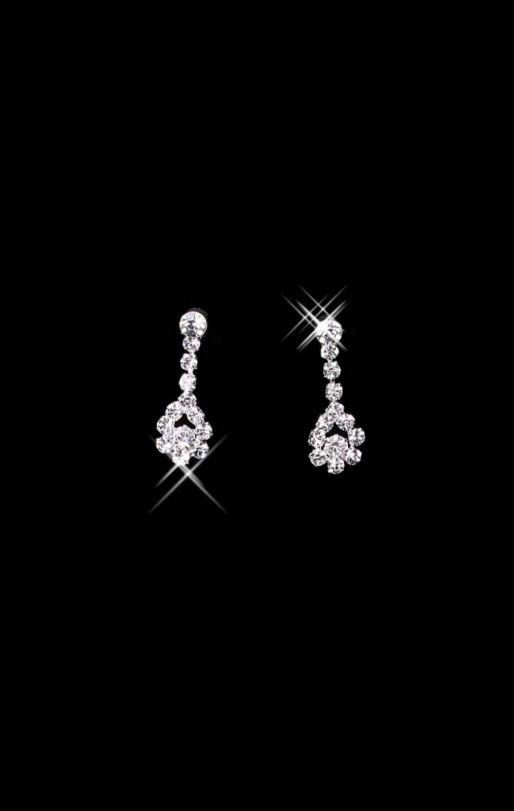 Diamante Necklace Earrings Set Rhinestone Bridal Wedding Jewellery eBay