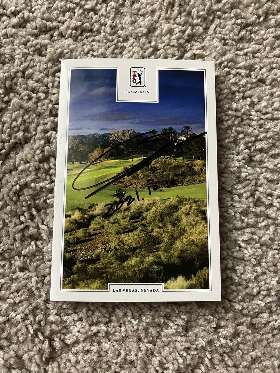Sungjae Im Signed TPC Summerlin Scorecard PGA Tour 2021