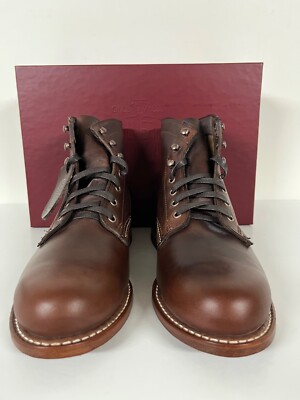 Wolverine 1000 Mile Plain Toe Original Boots Brown Leather Vibram