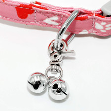 Stainless Steel Dog Collar Bell 2 Pack Pet Charm Snap Clip Silver Christmas Gift