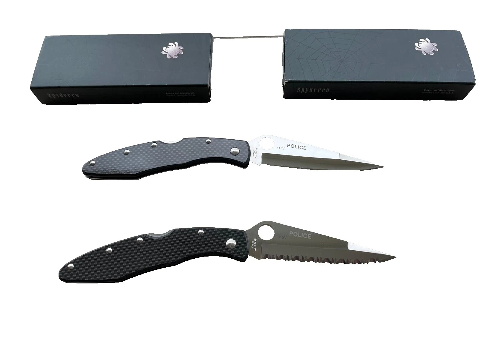 Navaja Spyderco cuchillos plegables de colección 2 Hojas