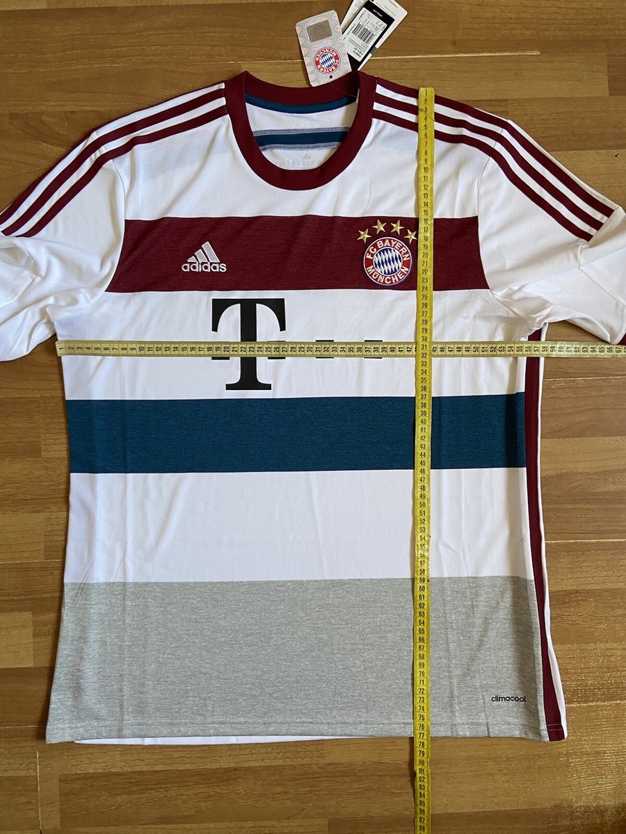 14/15 adidas × BAYERN Away Game Shirts BAYERN MUNICH 2014 2015 AWAY FOOTBALL SHIRT SOCCER JERSEY