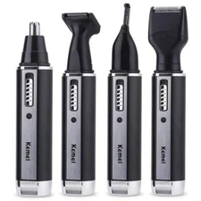 Kemei KM-6630 4in1 Set Beard Shaver Nose Hair Eyebrows Ears Trimmer Clippers