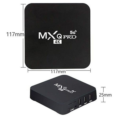 Smart TV Box Android 13.0 WIFI 6 Quad Core 4K UHD Media Stream Player MXQ PRO -- - Picture 18 of 22