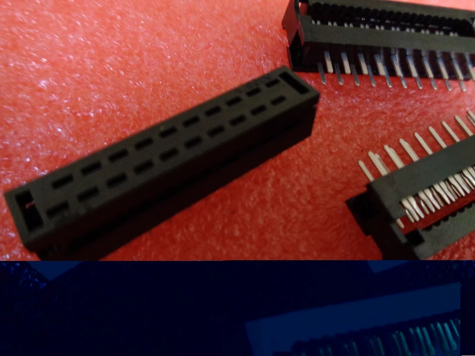 20 Way IDC TRANSITION CONNECTOR Ribbon Cable Connector 28AWG 2.54mm, x10pcs - Image 2 of 3