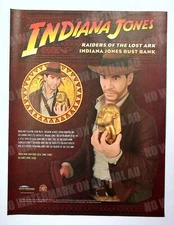 Indiana Jones Figure Diamond Select Toys 2008 Print Magazine Ad Poster ADVERT