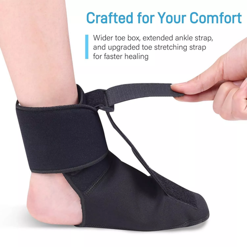 Plantar Fasciitis Night Splint Sock Gentle Foot Support for Pain Relief M Size - Picture 2 of 4