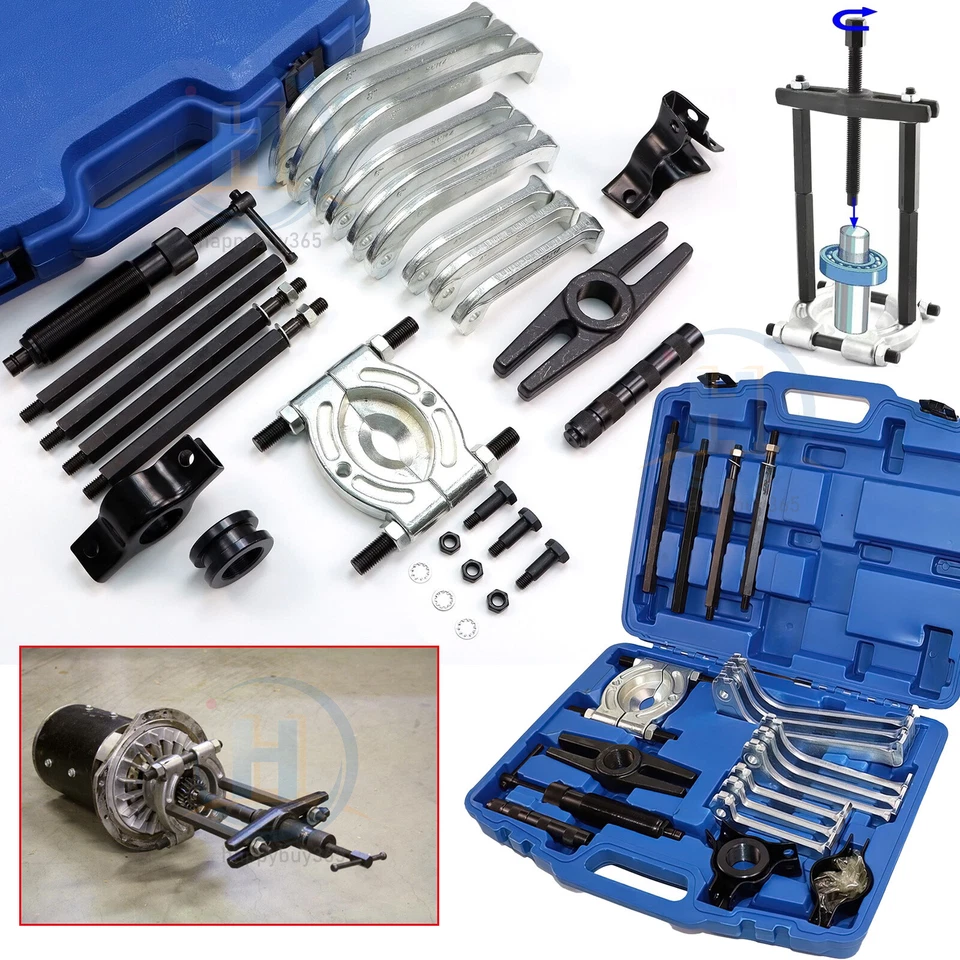 MARKENLOS 10Ton Hydraulik Abzieher Werkzeug Set Lagerabzieher Auszieher Hydraulisch Kfz