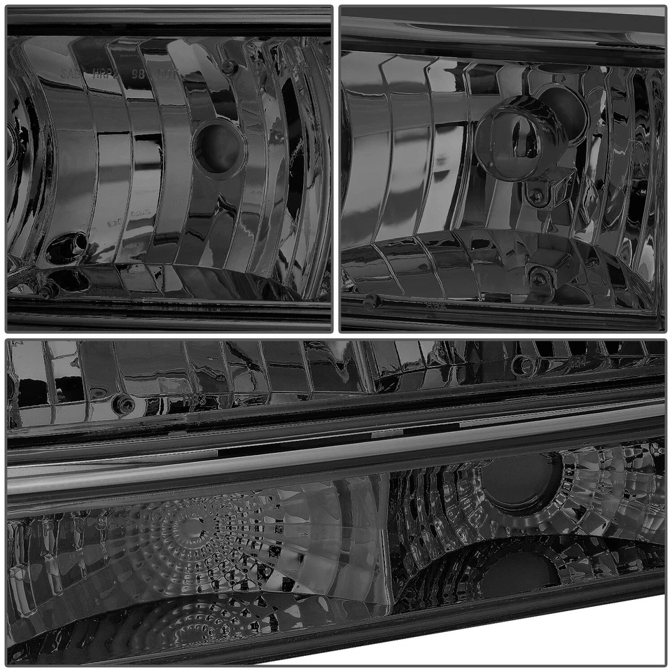 PARA CHEVY S10/BLAZER 1998-2004 FARO AHUMADO/ÁMBAR + LUZ DE SEÑAL DE PARACHOQUES Foto 3 de 4