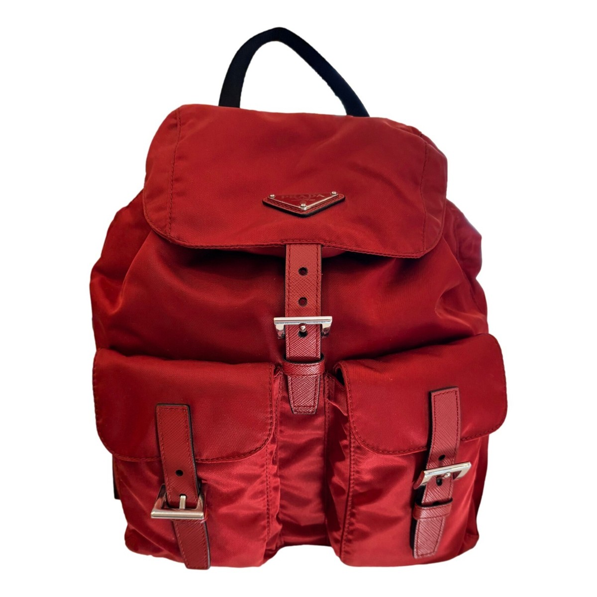 PRADA リュック ワインレッド Prada Re-Edition Re-Nylon Drawstring Backpack Fuoco Burgundy Red