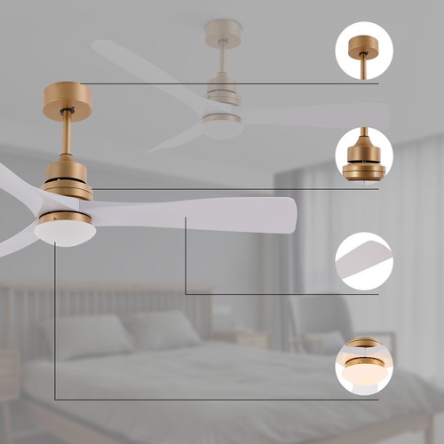 48 Inch Ceiling Fan Light Modern Chandelier Pendant Fan Lamp & Remote Control - Picture 14 of 18