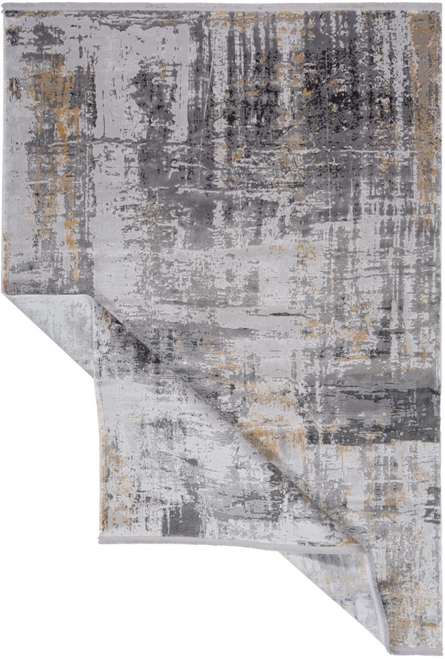 Современный абстрактный ковер машинного плетения 230 X 160 см - тонкий, ковер, ковер, серый - Изображение 2 из 4