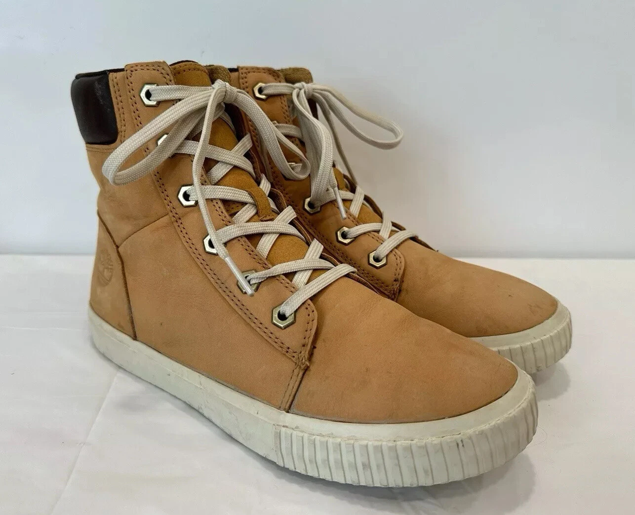 Timberland stivali da donna Skyla sneaker alti stringati nabuk marrone taglia 7 5